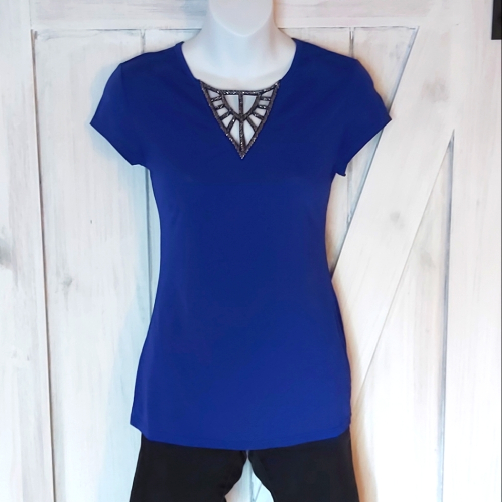 Suzy Shier beaded top